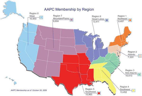 AAPC Membership by Region