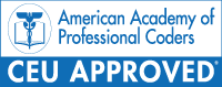 American Academy of Professional Coders Medical Coding CEU Approved Vendor