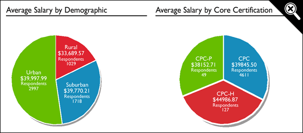 Pie Graphs of REspondants Locations